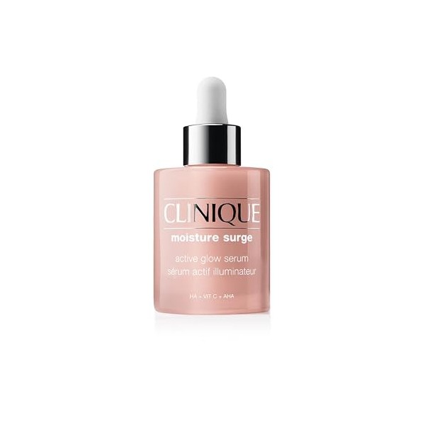 Clinique Moisture Surge Sérum Actif Illuminateur avec 5% dAcide Lactique, Vitamine C + Acide Hyaluronique, Sérum hydratant, ...