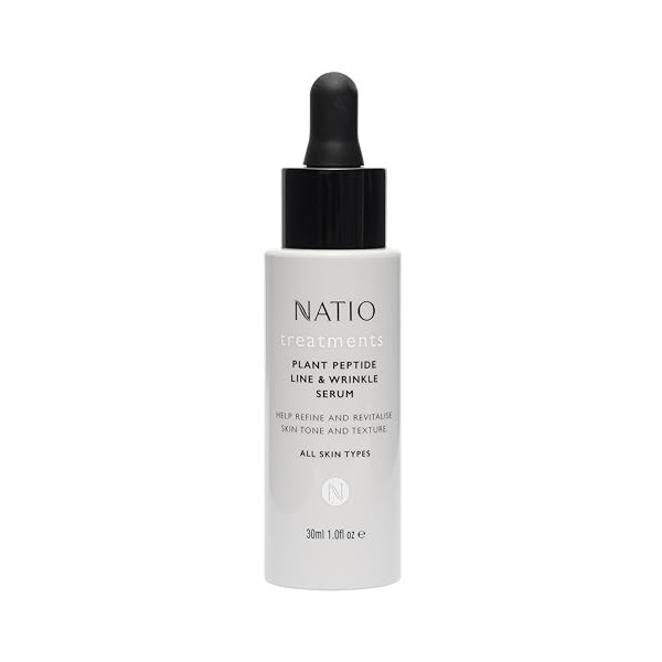 Natio Australia Traitements Sérum Rides et Ridules Aux Peptides Végétaux - Sérum Anti-Vieillissement à Base de Céramides - Sé