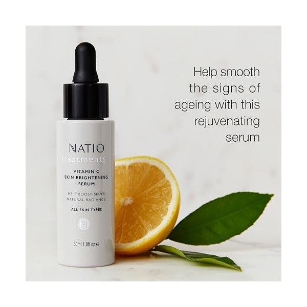 Natio Australia Traitements Sérum Rides et Ridules Aux Peptides Végétaux - Sérum Anti-Vieillissement à Base de Céramides - Sé