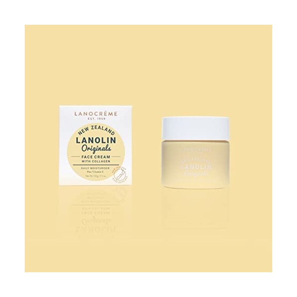 Lanocreme New Zealand Lanolin Originals Crème visage au collagène