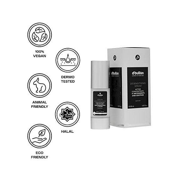 DBullón Profesional Sérum désensibilisant, concentré en actifs pour peaux sensibles qui décongestionnent et calmes - 30 ml