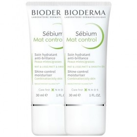 Sebium Mat Control | Matifie et Lisse la Peau | Soin Hydratant et Anti-Brillance | Apaise les Tiraillement | Très bonne Tolér