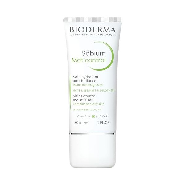 Sebium Mat Control | Matifie et Lisse la Peau | Soin Hydratant et Anti-Brillance | Apaise les Tiraillement | Très bonne Tolér