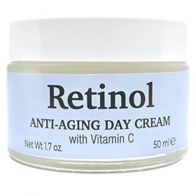 DELFANTI MILANO - RETINOL Crème Visage Anti-Âge de Jour, à la Vitamine C, Fabriquée en Italie 50 ml