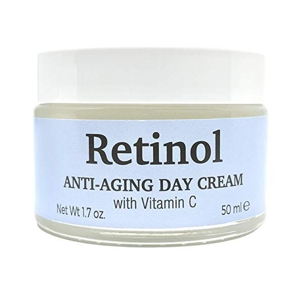 DELFANTI MILANO - RETINOL Crème Visage Anti-Âge de Jour, à la Vitamine C, Fabriquée en Italie 50 ml