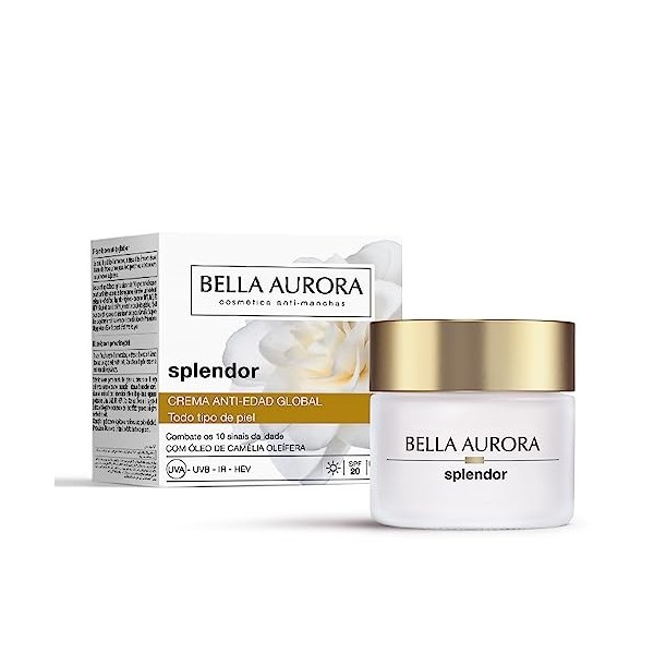 Bella Aurora, Splendor10, Traitement anti-âge 50+ ans, Anti-rides, Anti-âge, Hydratant, 50 ml Crème de jour anti-âge