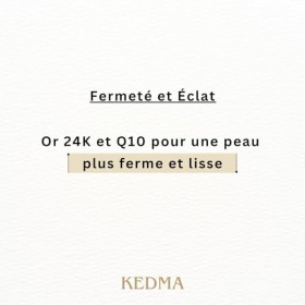Kedma - Sérum Visage à lOr 24K, Q10 et Multivitamines - Raffermissant et Anti-Âge - 60ml