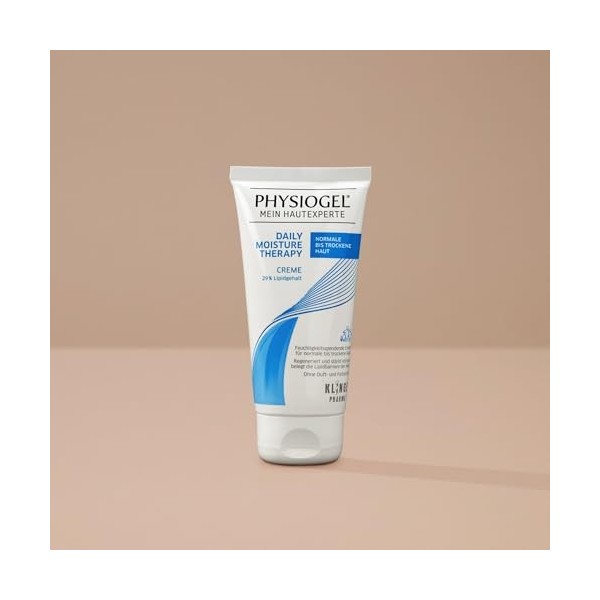 PHYSIOGEL Daily Moisture Therapy Crème hydratante nourrissante pour peaux sèches 200 ml – Crème régénérante pour la peau qui