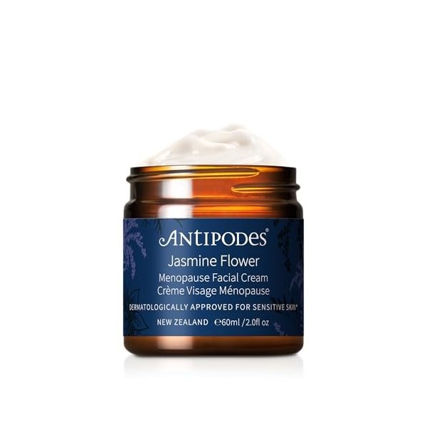 Antipodes Jasmine Flower Crème Visage Ménopause – Soin ménopause contre les rougeurs, la sensibilité, la déshydratation et le