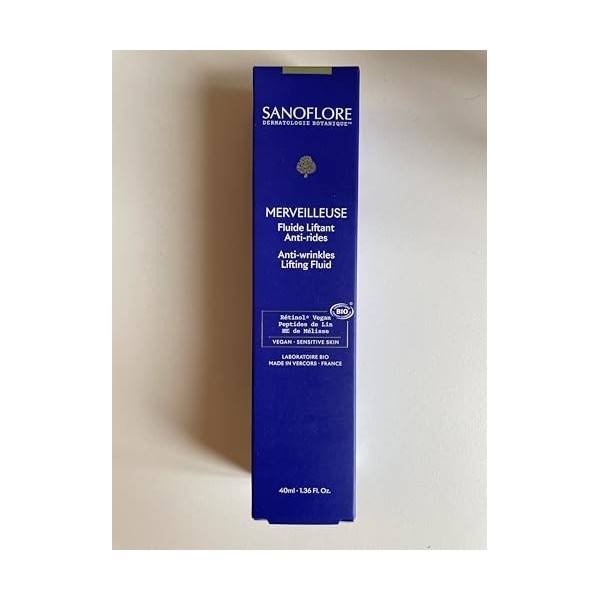 Sanoflore – Fluide Merveilleuse Légère – Le 1er Rétinol Végétal Bio – Booster de 7 Collagènes – Lisse les Rides, Raffermit & ...