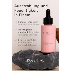 ROSENTAL ORGANICS BB Sérum 2 en 1 pour maquillage et soin de la peau, aloe vera et ginseng, 30 ml, sérum teinté pour le visag