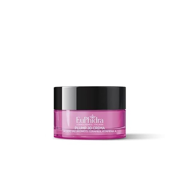 Euphidra Crème Visage Plump 3D Avec Acide Hyaluronique-Céramides- Vitamine A Régénère et Tonique