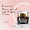 Dermaheal Crème Anti-Rides Hydratant Visage Anti-Âge au Complexe Peptidique pour Ridules, Fermeté & Soutien du Collagène Soin