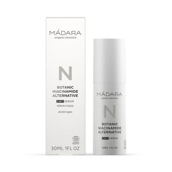 MÁDARA Organic Skincare - Sérum 5 en 1 à la niacinamide botanique alternative - 30 ml - Une alternative naturelle à la niacin