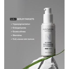 MÁDARA Organic Skincare - Sérum 5 en 1 à la niacinamide botanique alternative - 30 ml - Une alternative naturelle à la niacin