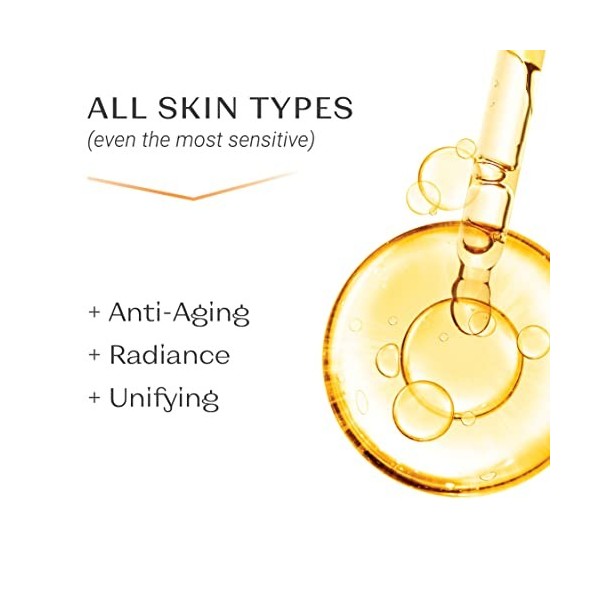 Yon-Ka Sérum Vitamine C 5ml - Huile Anti-Âge Éclat et Unifiante - 20% de Vitamine C Stable - Illumine, Réduit les Taches et A...