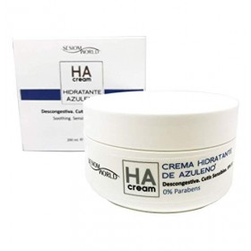 Crème visage HA hydratante avec bleu spécial peaux sensibles SPF10 200 ml. séanceMWorld®