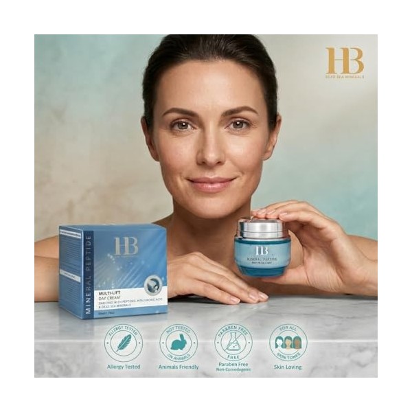 Crème visage de jour aux peptides effet liftant