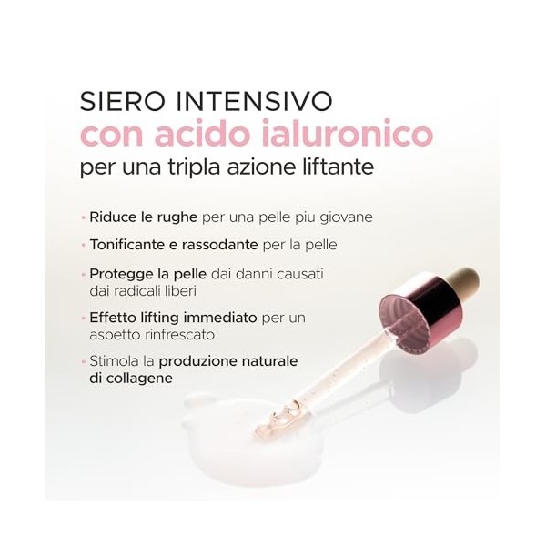 Sérum Professionnel Intensif Triple Action 30 ml - SKINNABE - à lAction Liftante à lAcide Hyaluronique - Anti-âge, Tonifian