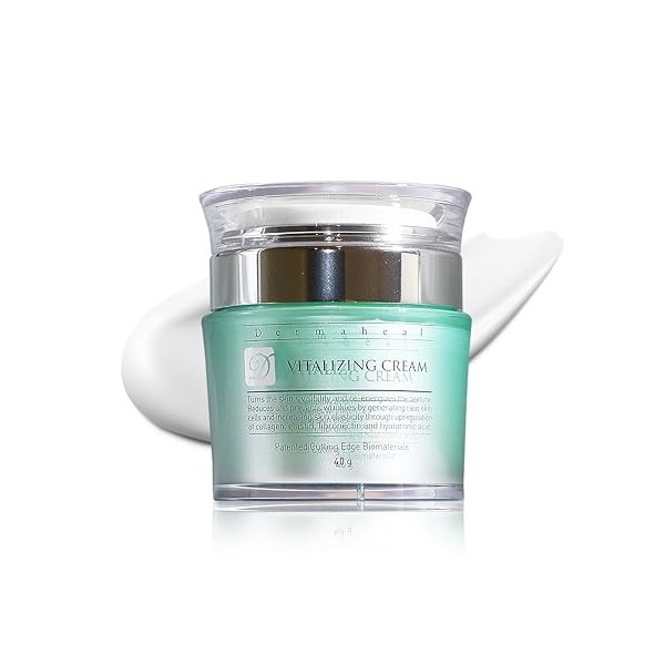 Dermaheal Vitalizing Cream Crème Visage Anti Âge avec Boosters de Collagène et d Élastine pour l Élasticité de la Peau et la 