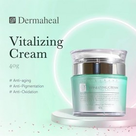Dermaheal Vitalizing Cream Crème Visage Anti Âge avec Boosters de Collagène et d Élastine pour l Élasticité de la Peau et la 