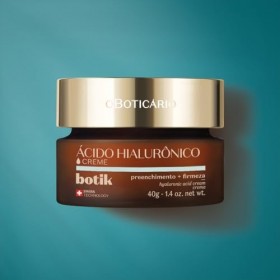 O Boticário Botik - Crème visage à lacide hyaluronique - Comble les rides - Augmente la fermeté de la peau et une peau douce