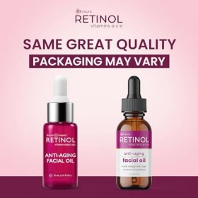 Lhuile pour le visage anti-âge Retinol - ajoute instantanément une lueur à votre visage pour un look plus jeune - Booster de