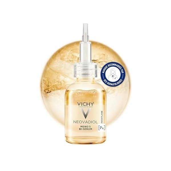 Vichy, Neovadiol, Bi-Sérum Méno 5, Redensifiante & Nourrissante, Enrichit en Eau Volcanique de Vichy & en Proxylane, Pour Pea