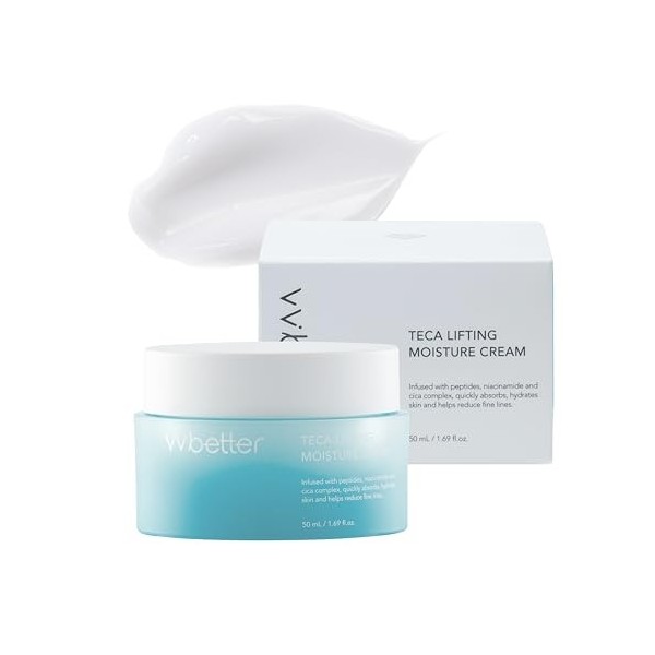 VVBETTER Centella Asiatica Extract Intensive Face Moisturizing Cream 1.69 fl. Oz, Lifting and Brightening, Adenosine&Niacinam