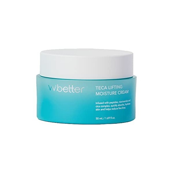 VVBETTER Centella Asiatica Extract Intensive Face Moisturizing Cream 1.69 fl. Oz, Lifting and Brightening, Adenosine&Niacinam