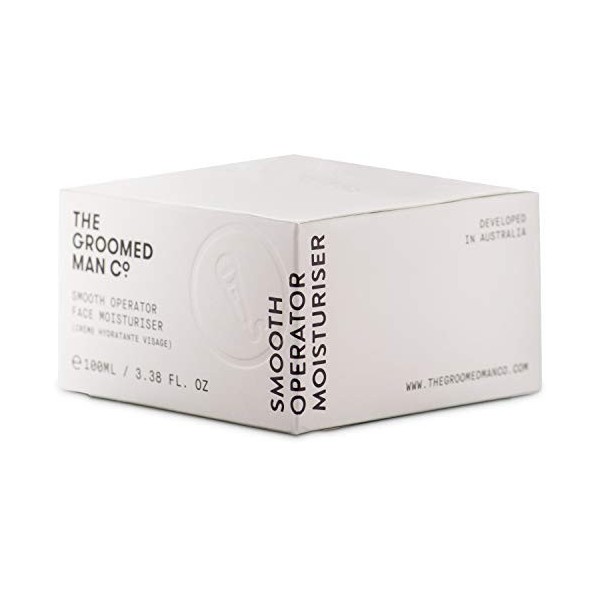 The Groomed Man Hydratant Visage Smooth Operator 100 ml crème pour le visage qui donne au visage un fini mat