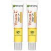Garnier Vitamine C éclaircissant fluid jour avec filtre SPF50+, invisible, 40 ml Lot de 2 Crème Jour et Nuit