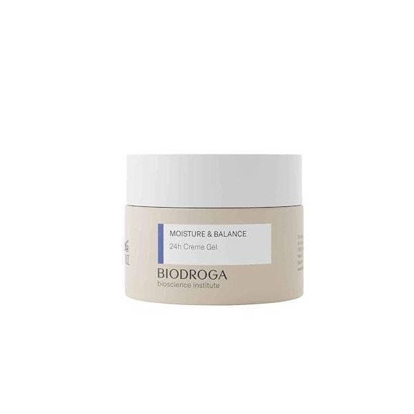 Biodroga Crème hydratante pour le visage 24h - 50 ml - Crème hydratante pour le visage - Sans huile