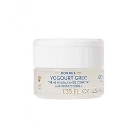 KORRES Crème Hydratante Confort Absolu pour Peaux Sensibles/Normales à Mixtes/Repulpée/Apaisée Yaourt Grec/Probiotiques, 40 m...