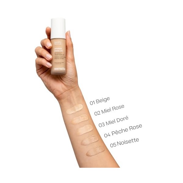Sensilis - Upgrade Make-Up, Base de Maquillage Haute Couvrance, avec Extraits de Riz Rouge et Soja et Vitamine E, Hydrate, Ra
