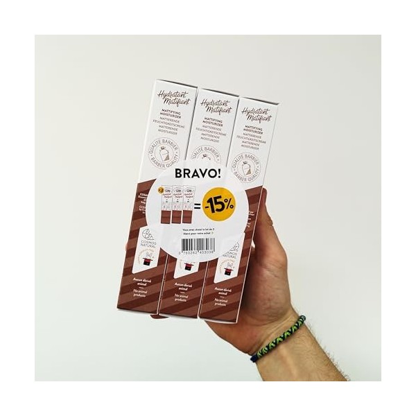 Crème Hydratante Visage Monsieur BARBIER Lot de 3 