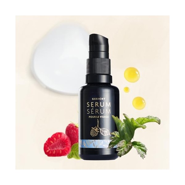 PHYTOMED | Sérum pour le visage avec hyaluron | Eau de rose bio & extraits de bourgeons | 30 ml | Hydratant | Lissant | 100% 