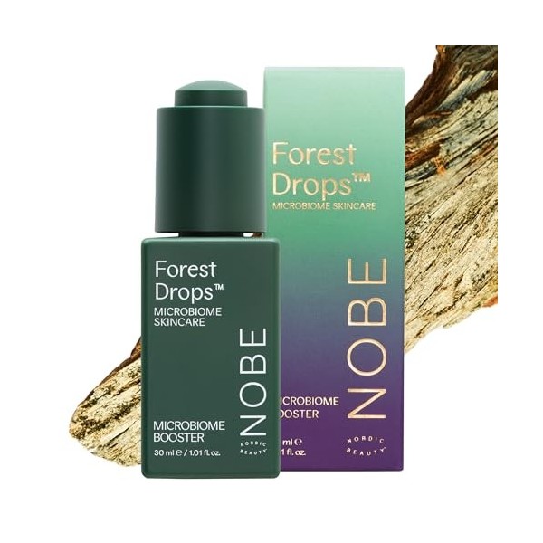 NOBE Forest Elixir Microbiome Booster 30 ml - Sérum de soin nordique certifié Ecocert - Booster hautement concentré pour soin