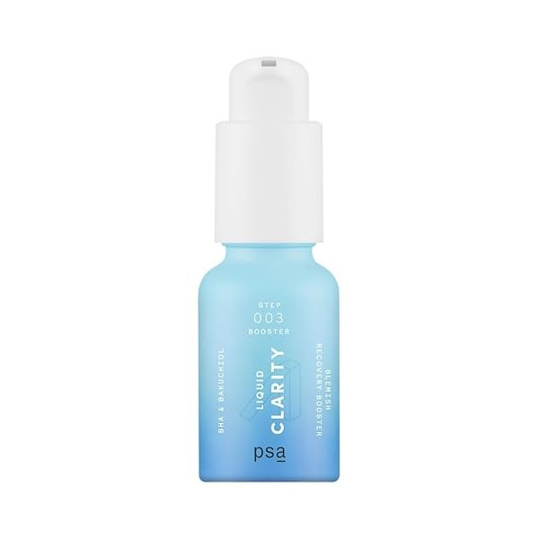 PSA LIQUID CLARITY BHA & Bakuchiol Blemish Recovery Booster: Pore-Refining Serum Booster with 2% BHA, 1% Bakuchiol, 2% Zinc P