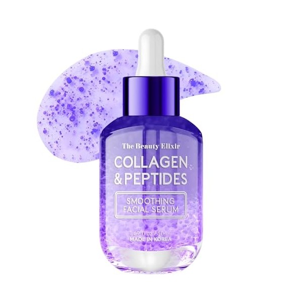 The Beauty Elixir Beauty Elixir Sérum au collagène et aux peptides pour le visage : traitement anti-âge, hydratant et réparat