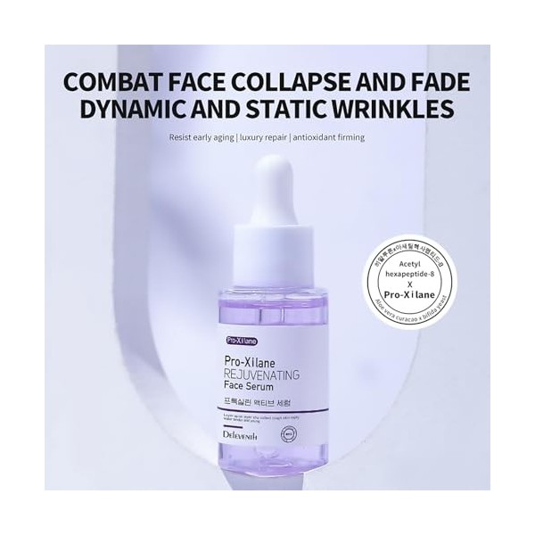 DEleventh Korean Brand Pro-Xylane + Acetyl Hexapeptide-8 Anti-Aging & Anti-wrinkle Face Serum 37 ml/Promote Collagen Synthesi
