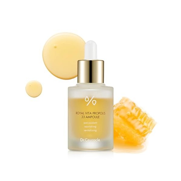 Honey Nourishing Essence Royal Vita Propolis 33 Ampoule Coréenne Soin de la peau Contient de lextrait de gelée Panthénol Sér