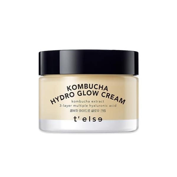 Telse Kombucha Teatox Crème, Raffermissante Hydratation Profonde du Visage, Vegan, Hydrate et Adoucit la Peau, 50 ml