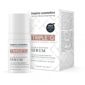TRIPLEG Glow & Radiance Sérum 30 ml, 100 % végétalien, GlowBooster, Acide hyaluronique