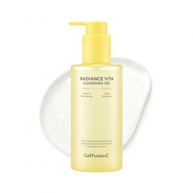Cell Fusion C Radiance Vita Gel nettoyant Vita, Vitamine C + Bha + 5 acides hyaluroniques – Gel nettoyant quotidien pour le v