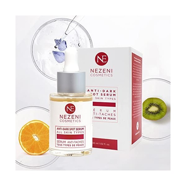 Sérum anti-taches dépigmentant EFFICACE | 13 actifs : 10% NIACINAMIDE + 2% Arbutine + Vit-C + 3 puissants actifs récents. Gén