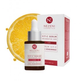 Sérum Visage 7,5% VITAMINE C avec Acide Hyaluronique + Niacinamide – 9 principes actifs – FAIBLE CONSERVATEURS 2 ans de conse