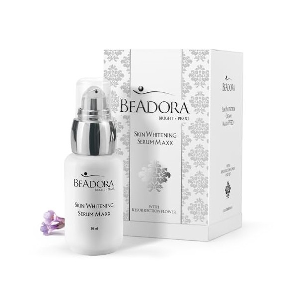 BeAdora – Sérum visage anti-taches hyperpigmentation 30 ml MAXX – Alpha Arbutin + Niacinamide + Chromabright, vitamine C stab