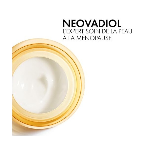 Vichy, Neovadiol, Crème Jour Ménopause, Redensifiante & Anti-Relâchement, Enrichie en Extrait de Cassia & Hepes, Pour Peaux N