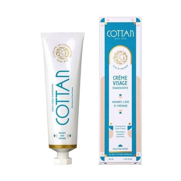 Crème Visage Évanescente | Nourrit, lisse et prépare | Maison COTTAN | Paris 1840